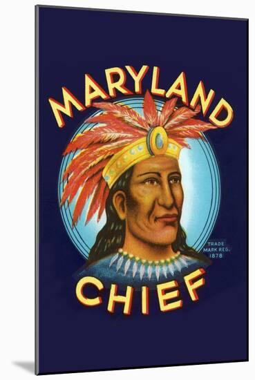 Maryland Chief-null-Mounted Art Print