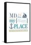 Maryland - MD is My Happy Place-Lantern Press-Framed Stretched Canvas