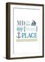 Maryland - MD is My Happy Place-Lantern Press-Framed Premium Giclee Print