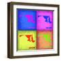 Maryland Pop Art Map 1-NaxArt-Framed Art Print