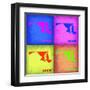 Maryland Pop Art Map 1-NaxArt-Framed Art Print