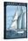 Maryland - Sailboat Scene-Lantern Press-Stretched Canvas