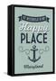 Maryland - St. Michaels is My Happy Place-Lantern Press-Framed Stretched Canvas