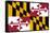 Maryland State Flag Poster Print-null-Framed Stretched Canvas