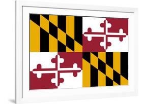 Maryland State Flag-null-Framed Art Print