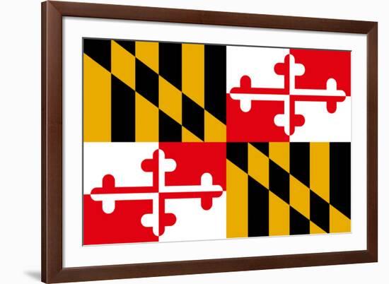 Maryland State Flag-null-Framed Art Print