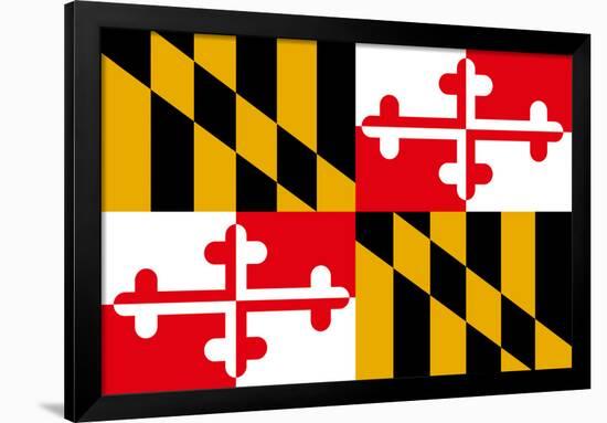 Maryland State Flag-null-Framed Art Print