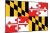 Maryland - State Flag-Lantern Press-Mounted Art Print