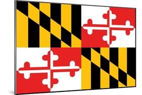 Maryland - State Flag-Lantern Press-Mounted Art Print