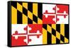 Maryland - State Flag-Lantern Press-Framed Stretched Canvas