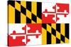 Maryland - State Flag-Lantern Press-Stretched Canvas