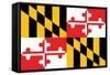 Maryland - State Flag-Lantern Press-Framed Stretched Canvas