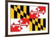 Maryland - State Flag-Lantern Press-Framed Art Print