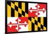 Maryland - State Flag-Lantern Press-Framed Art Print