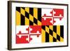 Maryland - State Flag-Lantern Press-Framed Art Print