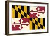 Maryland State Flag-Lantern Press-Framed Art Print