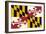Maryland State Flag-Lantern Press-Framed Art Print
