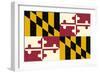 Maryland State Flag-Lantern Press-Framed Art Print