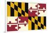 Maryland State Flag-Lantern Press-Framed Art Print