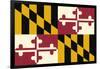 Maryland State Flag-Lantern Press-Framed Art Print