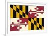 Maryland State Flag-Lantern Press-Framed Art Print