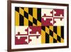 Maryland State Flag-Lantern Press-Framed Art Print