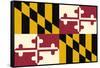 Maryland State Flag-Lantern Press-Framed Stretched Canvas