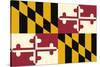 Maryland State Flag-Lantern Press-Stretched Canvas