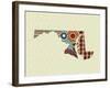 Maryland State Map-Lanre Adefioye-Framed Giclee Print