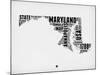 Maryland Word Cloud 2-NaxArt-Mounted Art Print