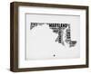 Maryland Word Cloud 2-NaxArt-Framed Art Print