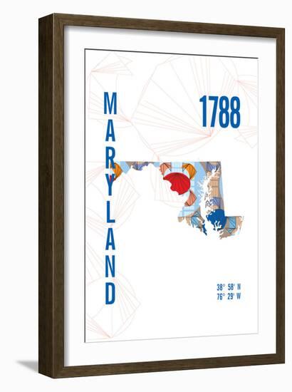 Maryland-J Hill Design-Framed Giclee Print