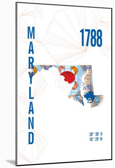 Maryland-J Hill Design-Mounted Giclee Print