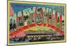 Marysville, California - Large Letter Scenes-Lantern Press-Mounted Art Print