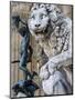 Marzocco Lion and Perseus Statue, Piazza Della Signoria, Florence, Tuscany, Italy-Nico Tondini-Mounted Photographic Print