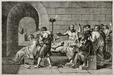 Socrates Death Old Illustration
