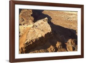 Masada from Above.-Stefano Amantini-Framed Photographic Print