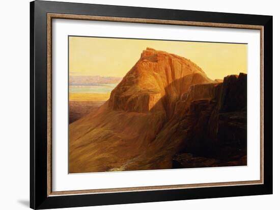 Masada or Sebbeh on the Dead Sea, 1858-Edward Lear-Framed Giclee Print