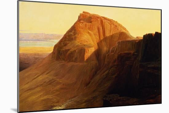 Masada or Sebbeh on the Dead Sea, 1858-Edward Lear-Mounted Giclee Print