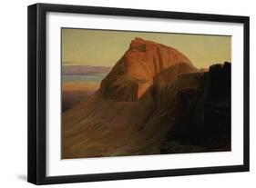 Masada or Sebbeh on the Dead Sea, 1858-Edward Lear-Framed Giclee Print