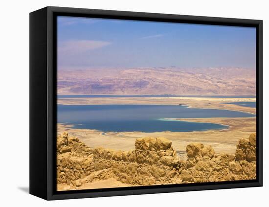 Masada Ruins, Dead Sea, Israel-Keren Su-Framed Stretched Canvas