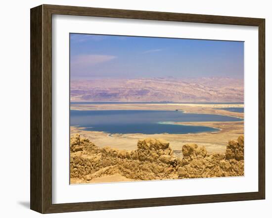 Masada Ruins, Dead Sea, Israel-Keren Su-Framed Premium Photographic Print