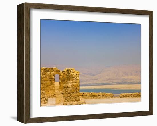 Masada Ruins, Dead Sea, Israel-Keren Su-Framed Premium Photographic Print