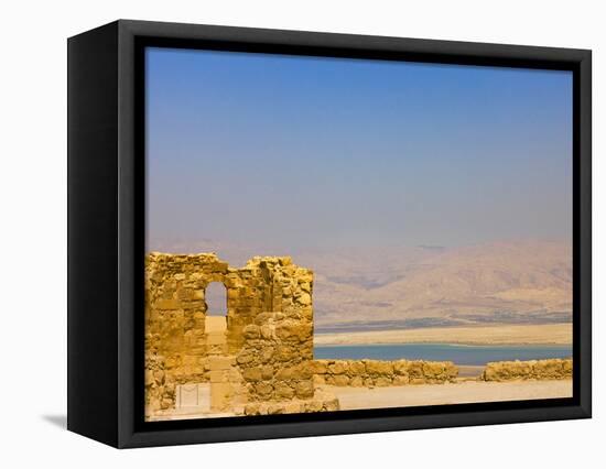 Masada Ruins, Dead Sea, Israel-Keren Su-Framed Stretched Canvas