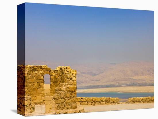 Masada Ruins, Dead Sea, Israel-Keren Su-Stretched Canvas