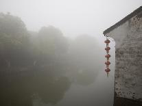 Riverside in the morning fog, Xi Tang, China-Masahiro Sato-Stretched Canvas