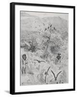 Masai Camp, C.1884-Harry Hamilton Johnston-Framed Giclee Print