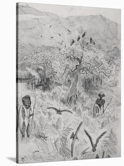 Masai Camp, C.1884-Harry Hamilton Johnston-Stretched Canvas