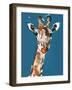 Masai Giraffe, 2018,-Mark Adlington-Framed Giclee Print