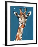 Masai Giraffe, 2018,-Mark Adlington-Framed Giclee Print
